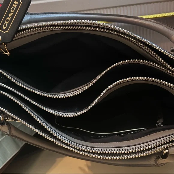 Coach Taupe Leather Tote - Picture 5 of 7